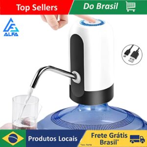 ALFA Bomba Elétrica Água Sem Fio Carregador Garrafão Galão De Água Dispenser Usb